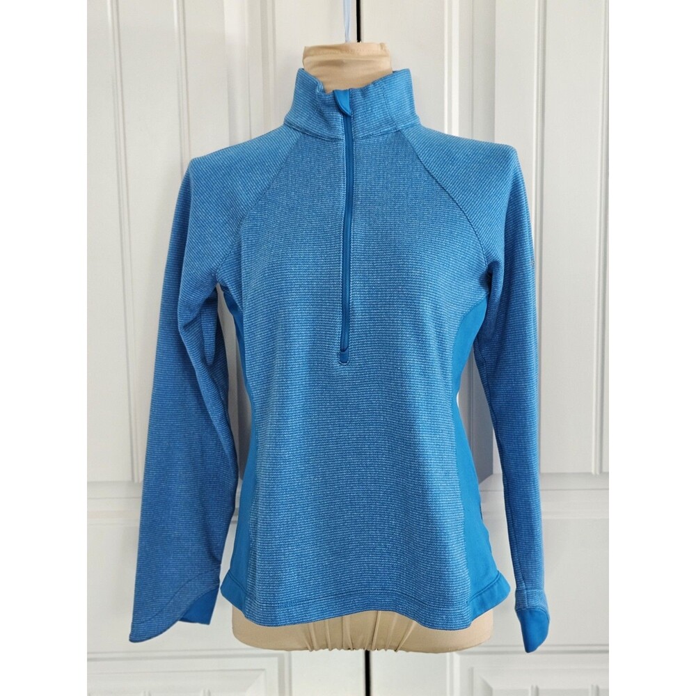 Columbia Womens Optic Got It Stripe Running 1/2 Zip Pullover Sweater Sz S